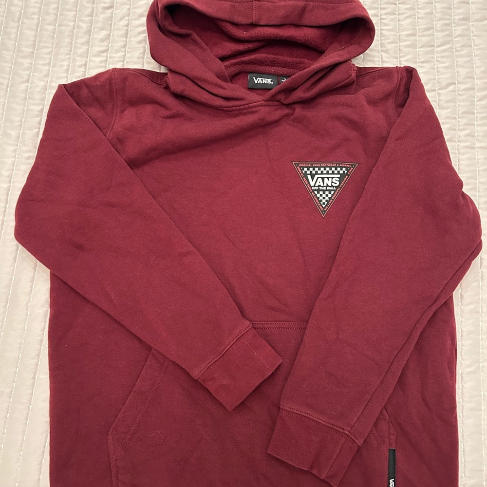 Boys maroon Vans Off the Wall Hoodie